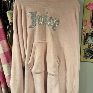 Juicy Couture Light Pink Snuggie with Sequin Logo
